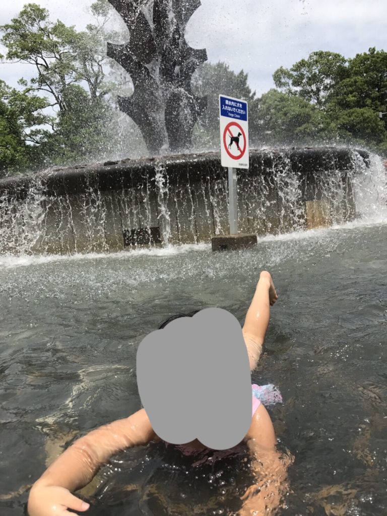 榴岡公園の噴水