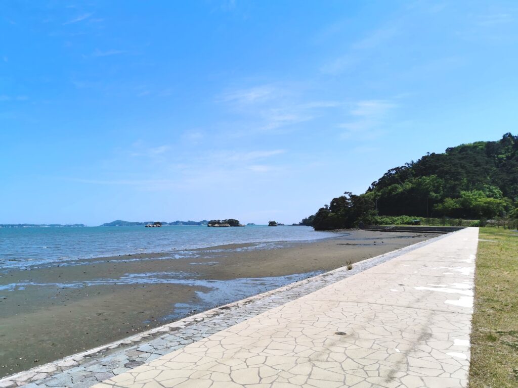 松島公園の引き潮