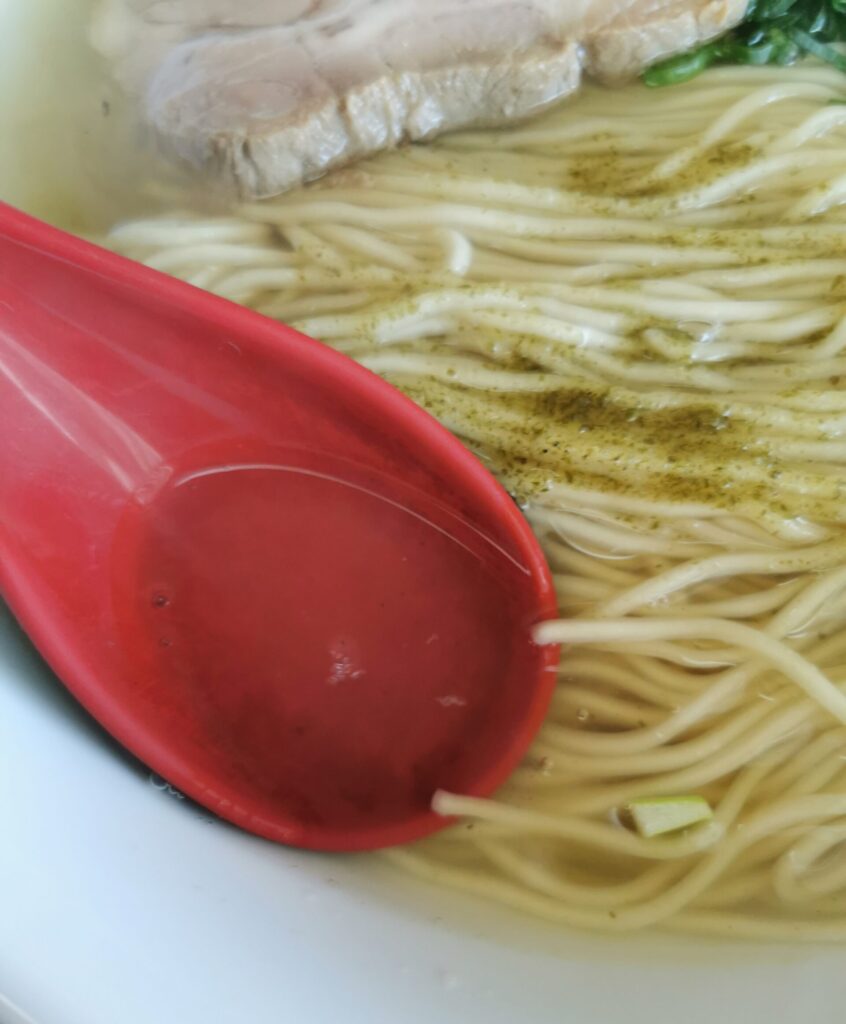 潮麺のスープ